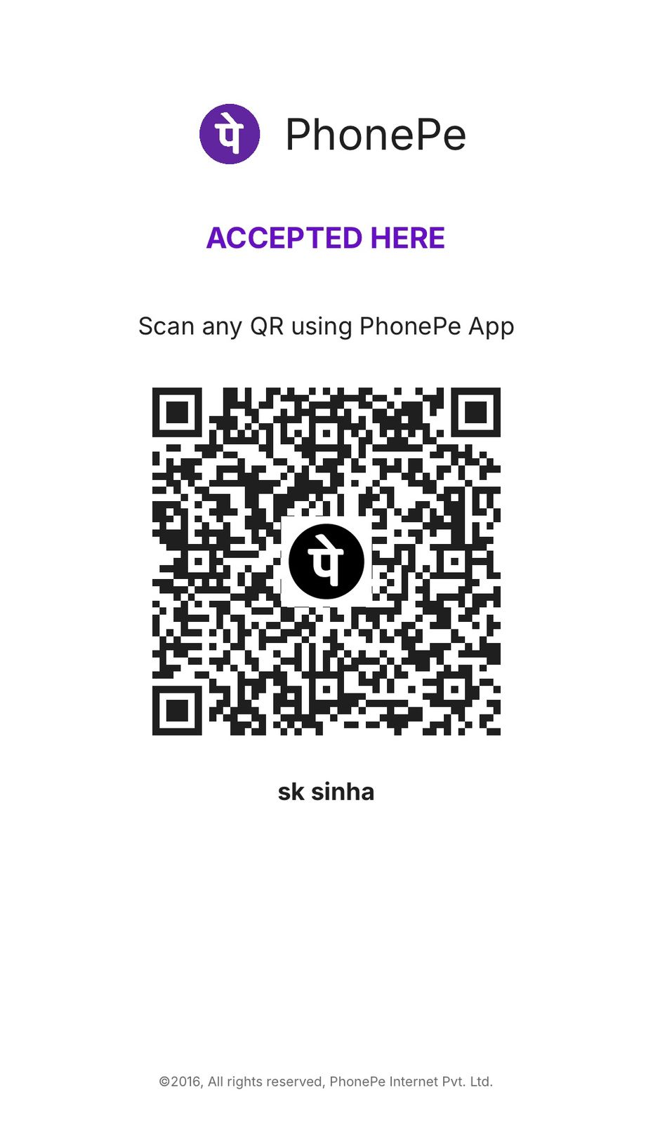 PhonePe QR